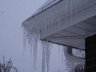 Home inspection revealed Icy Gutters